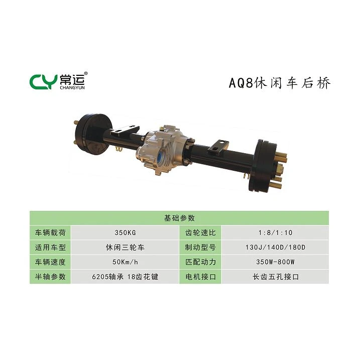 Singel Gear Split Rear Axle AQ8